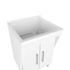 Tanque De Lavar Roupas 40 L Com Gabinete Branco