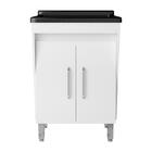 Tanque De Lavar Roupas 40 Litros Com Gabinete 2 Portas Multim