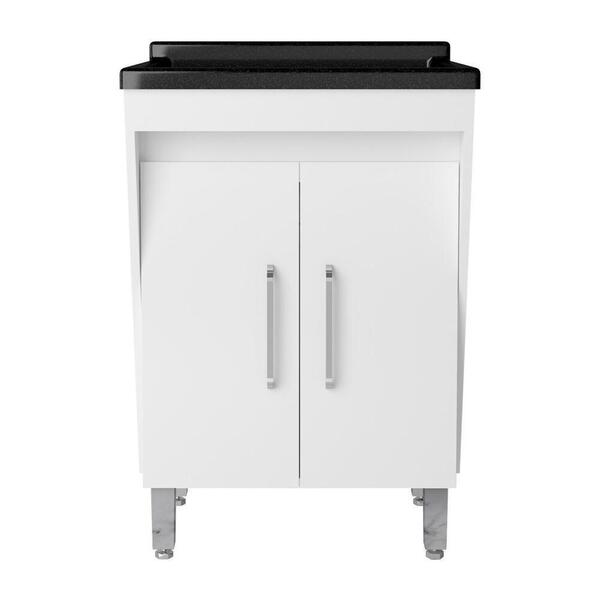 Tanque De Lavar Roupas 40 Litros Com Gabinete 2 Portas Multim