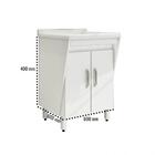 Tanque De Lavar Roupas Cuba Preta Duas Portas