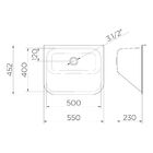 Tanque De Parede Docol Monobloco 55x45 017042ch Inox Alto Bri