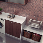 Tanque De Parede Tramontina Hera Wall 94401107 50x40 Aço Inox