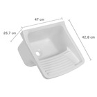 Tanque De Plástico 22l Branco + Torneira Duas Saídas + Sifão