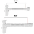 Tanque De Plástico 34l Branco + Torneira Com Duas Saídas + Si