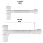 Tanque De Plástico 34l Para Lavanderia Branco + Sifão Copo Un