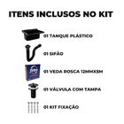 Tanque De Plástico 40l Para Lavanderia Preto + Sifão Universa