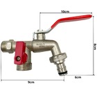 Tanque De Plástico 40l Preto + Torneira Com Duas Saídas + Sif