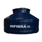 Tanque de Polietileno 1.000L Azul com Tampa Infibra