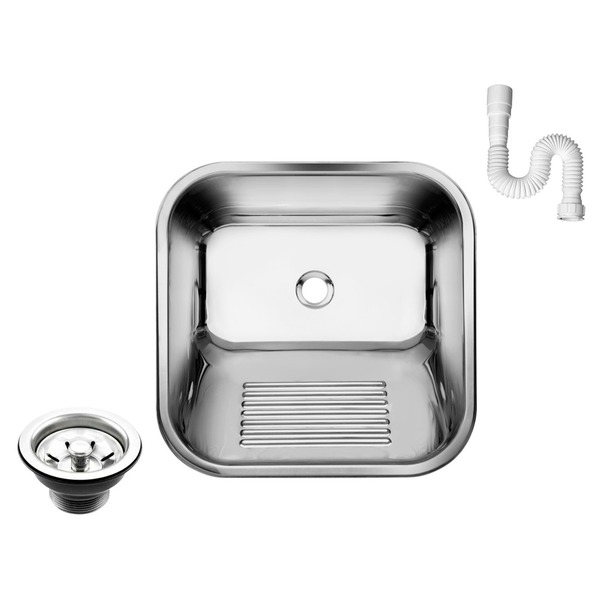 Tanque Inox 304 As Lavanderia 40x40 Medio 22l