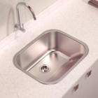 Tanque Inox 40x34 Fosco  304 - Sobrepor E Embutir + Válvula