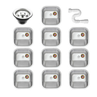 Tanque Inox 40x34x20 American Steel Fosco - 10 Unidades