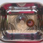 Tanque Inox 50x40 + Tanque S/esfregador Gd 304 - Sobrepor