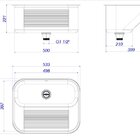 Tanque Inox 50x40 Cm - Deca