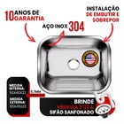 Tanque Inox 50x40 - Sobrepor E Embutir +válvula