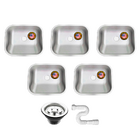 Tanque Inox American 50x40x23 Aço 304 Fosco - 5 Unidades