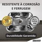 Tanque Inox Eletrocubas Brilho 50x40 30l Sobrepor Embutir