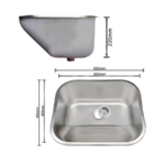 Tanque Inox Lavanderia 55x45 Com Válvula Aço Inox Brinovar