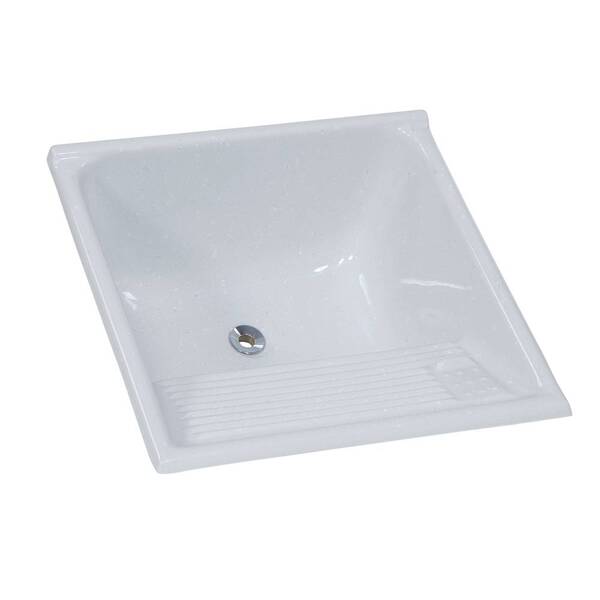 Tanque Mármore Sintético Granitado Nº 2 Rorato 62x62cm - Cinz