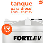Tanque para Armazenar Diesel 2.000 Litros Fortlev