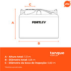 Tanque para Armazenar Leite 2.000 Litros Fortlev