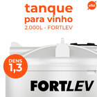 Tanque para Armazenar Vinho 2.000L Fortlev