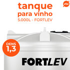 Tanque para Armazenar Vinho 5.000 Litros Fortlev