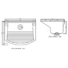 Tanque Para Lavar Roupa 20l Mármore Sintético Decoralita Bege