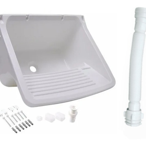 Tanque Plástico 24l Tq2 Astra + Sifão Sanfonado Ssu Astra