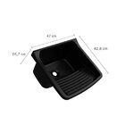 Tanque Plástico Com Sifão Universal 22 Litros 47x42,8x26,7cm