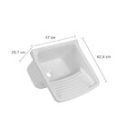 Tanque Plástico Com Sifão Universal 22 Litros 47x42,8x26,7cm