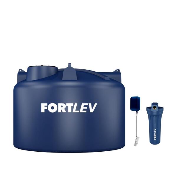 Tanque Polietileno 15.000l Fortlev + Válvula Boia + Filtro Pa
