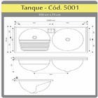 Tanque Reforado Concha Resina Preto 23L AJ Rorato