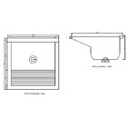 Tanque Simples Em Mármore Sintético 60cmx60cm 48 Litros Dvg D