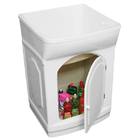 Tanque Simples Fibra de Vidro Branco 85x53x53cm Frontal Fiberblu
