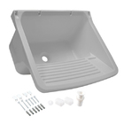 Tanque Simples Retangular Plástico Cinza 24L Astra