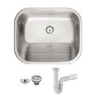 Tanque Tramontina Hera 50x40 94400107 Inox Acetinado + Sifão