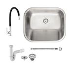 Tanque Tramontina Hera 50x40 94400107 Inox Acetinado + Tornei