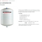 Tanque de expansão Rowa 20l horizontal Aço carbono