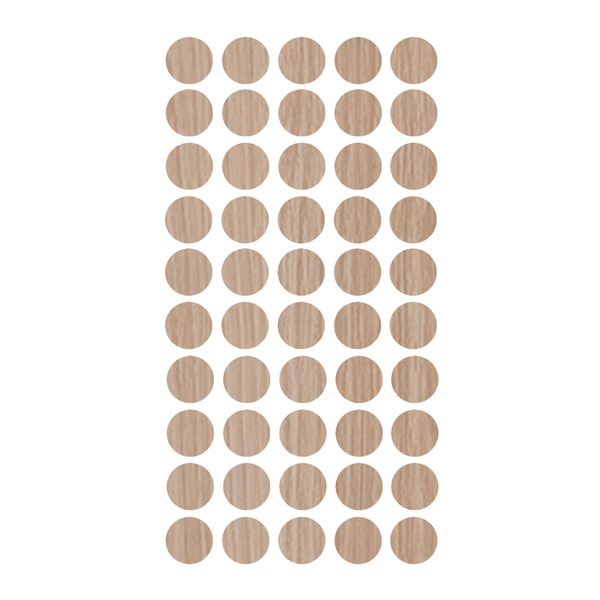 Tapa Furo 12mm Carvalho Natural Sudati Com 50 Un. - J Neto