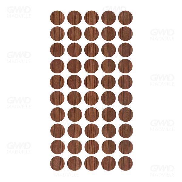 Tapa Furo 12mm Pau Ferro Com 50 Un. - J Neto