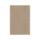 Tapa-furo Carvalho Poró 12mm Com 52 - Jfex