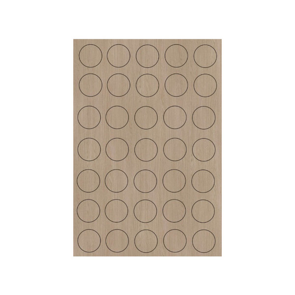 Tapa-furo Carvalho Poró 12mm Com 52 - Jfex