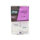 Tapa Furo de Encaixe Branco Acessórios para Móveis Sfor