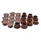 Tapa Furo de Encaixe Marrom Acessórios para Móveis Sfor