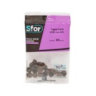 Tapa Furo de Encaixe Marrom Acessórios para Móveis Sfor