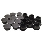 Tapa Furo de Encaixe Preto Acessórios para Móveis Sfor