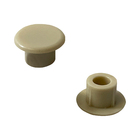 Tapa Furo de Embutir para Móveis 5mm em Plástico Bege 20 Unidades