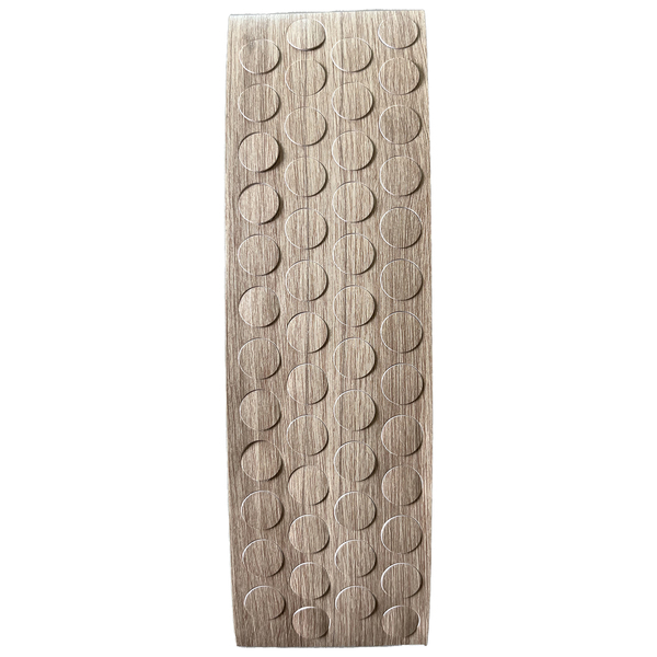 Tapa Furo Lamina Dourada Raízes PVC 13mm Marfim Tapa Furos