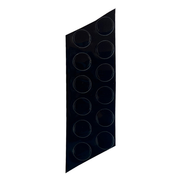 Tapa Parafuso Preto Onix Autoadesivo 12 Peças Sfor