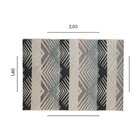 Tapete 1,40 X 2,00 Mélange São João Preto Cinza Mescla